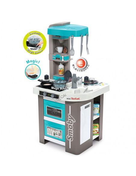 Bucatarie Smoby Mini Tefal Studio Bubble gri