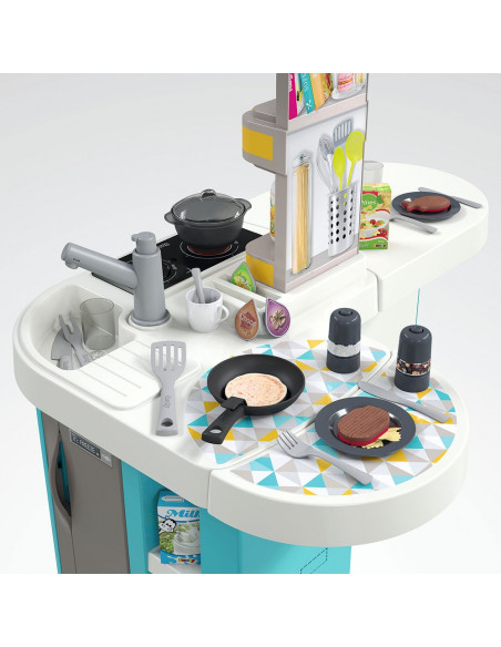 Bucatarie Smoby Tefal Studio XL Bubble albastru,S7600311045
