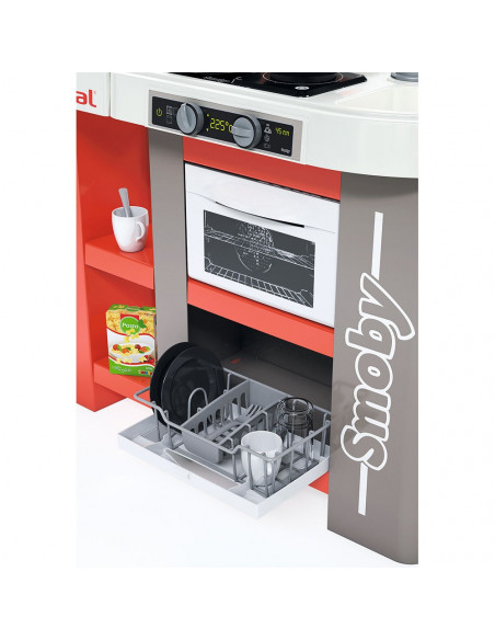 Bucatarie Smoby Tefal Studio XXL Bubble gri cu rosu,S7600311046