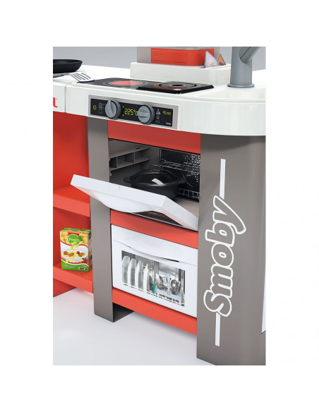 Bucatarie Smoby Tefal Studio XXL Bubble gri cu rosu,S7600311046