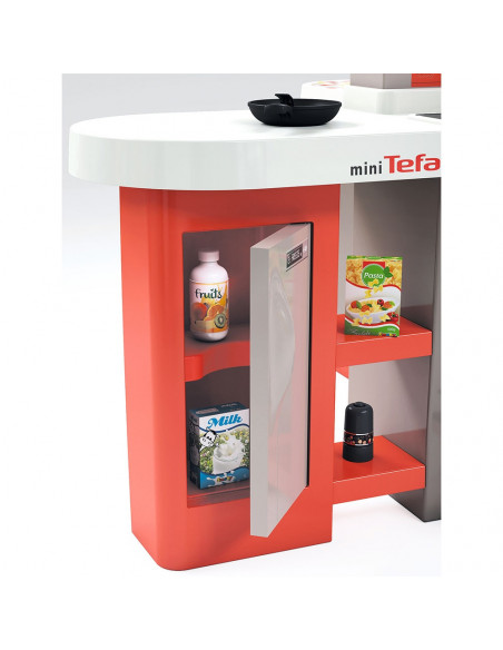 Bucatarie Smoby Tefal Studio XXL Bubble gri cu rosu,S7600311046