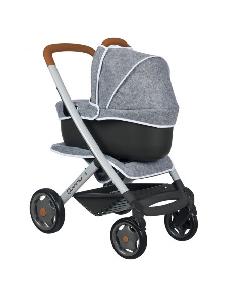 Carucior pentru papusi Smoby Quinny Combi 3 in 1 gri,S7600253104