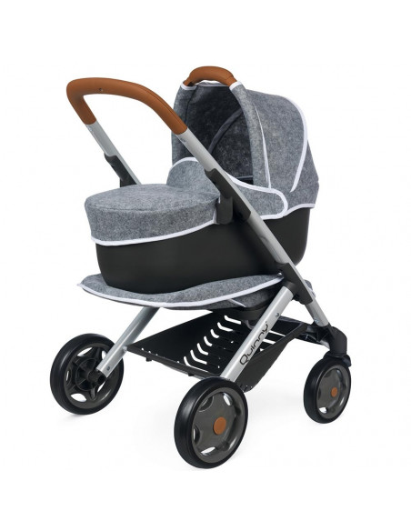 Carucior pentru papusi Smoby Quinny Combi 3 in 1 gri,S7600253104