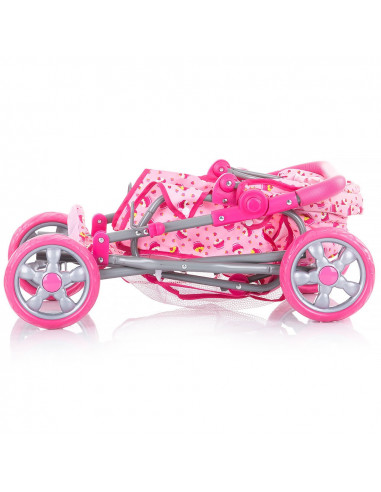 Carucior pentru papusi Chipolino Nelly pink,KZKNE02001PI