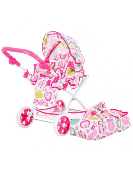 Carucior pentru papusi Chipolino Nelly white,KZKNE02002WH
