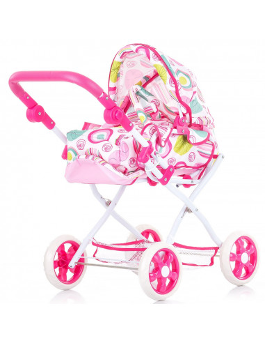 Carucior pentru papusi Chipolino Nelly white,KZKNE02002WH