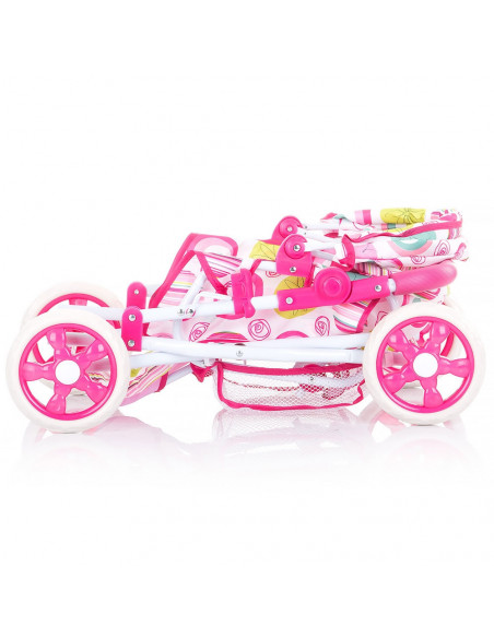 Carucior pentru papusi Chipolino Nelly white,KZKNE02002WH