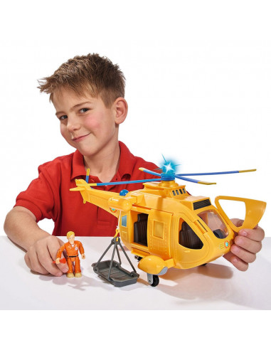 Jucarie Simba Elicopter Fireman Sam Wallaby 2 cu figurine si