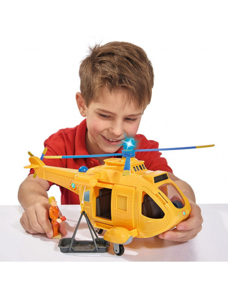 Jucarie Simba Elicopter Fireman Sam Wallaby 2 cu figurine si