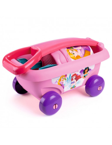 Set jucarii nisip Smoby Carucior Disney Princess cu