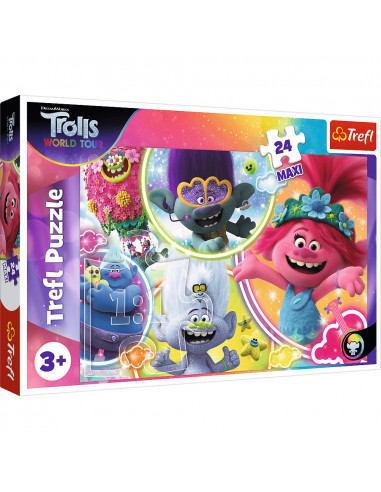 Puzzle Trefl Maxi DreamWorks Trolls, Lumea muzicala a trolilor