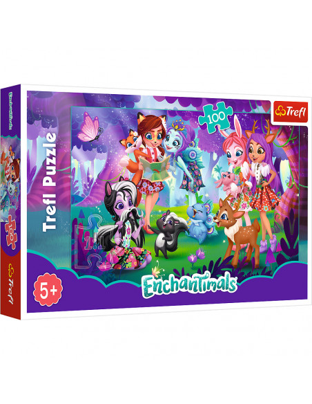 Puzzle Trefl Enchantimals, Distractie cu prietenii 100