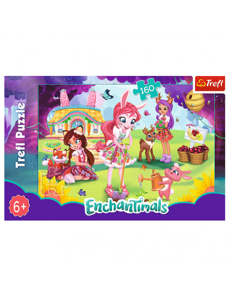 Puzzle Trefl Enchantimals, Bree Danessa si Felicy in gradina