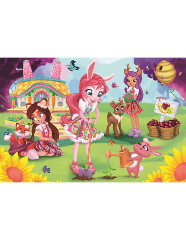 Puzzle Trefl Enchantimals, Bree Danessa si Felicy in gradina