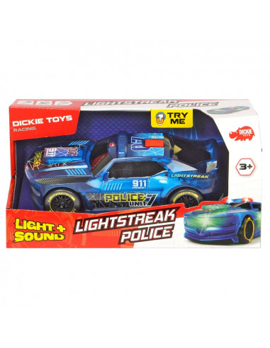 Masina de politie Dickie Toys Lightstreak Police cu sunete si