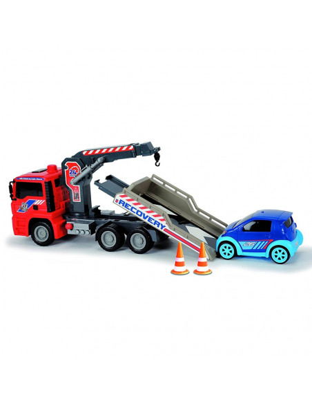 Camion de tractare Dickie Toys MAN Air Pump Crane Truck cu 1