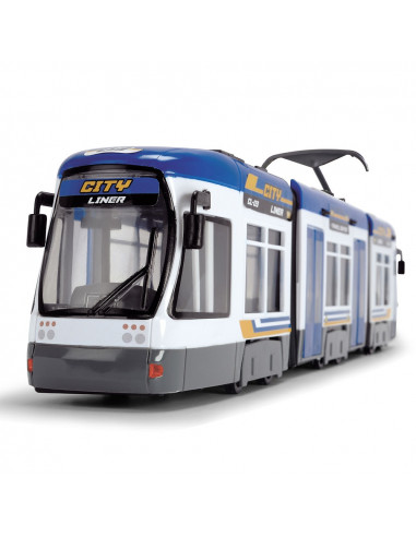 Tramvai Dickie Toys City Liner albastru,S203749017-AL