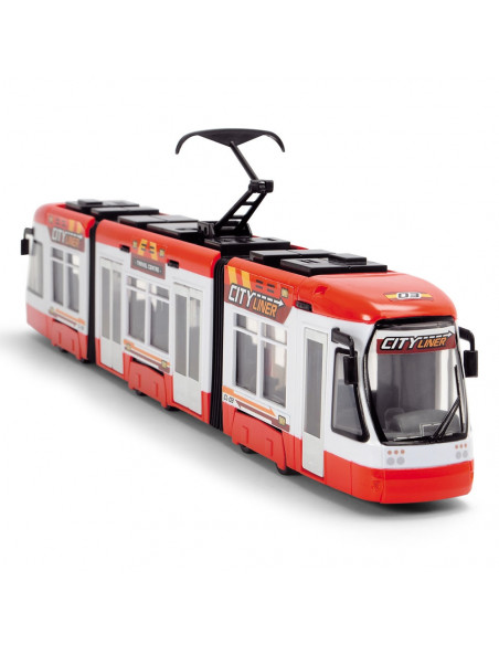Tramvai Dickie Toys City Liner rosu,S203749017-RO