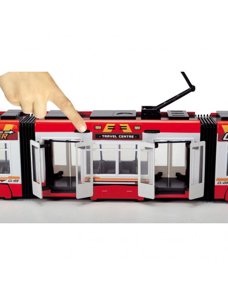 Tramvai Dickie Toys City Liner rosu,S203749017-RO