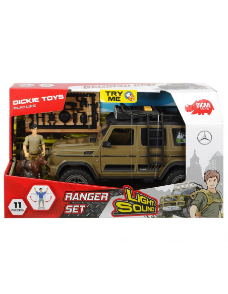 Masina Dickie Toys Playlife Ranger Set cu masina Mercedes-Benz