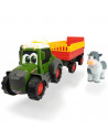 Tractor Dickie Toys Happy Fendt Animal Trailer cu remorca si