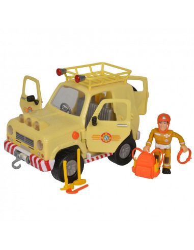 Masina Simba Fireman Sam, Toms 4x4 cu 1 figurina si