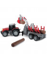 Tractor Dickie Toys Massey Ferguson MF 8737 cu remorca 42