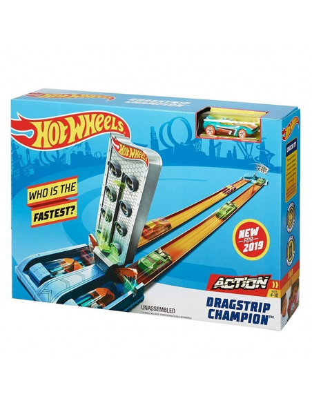 Pista de masini Hot Wheels by Mattel Dragstrip Champion cu