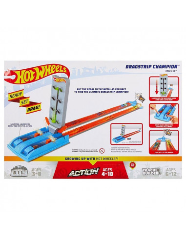 Pista de masini Hot Wheels by Mattel Dragstrip Champion cu