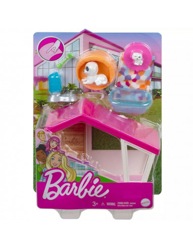 Set Barbie by Mattel Mobilier cu accesorii GRG78,MT-GRG75-GRG78