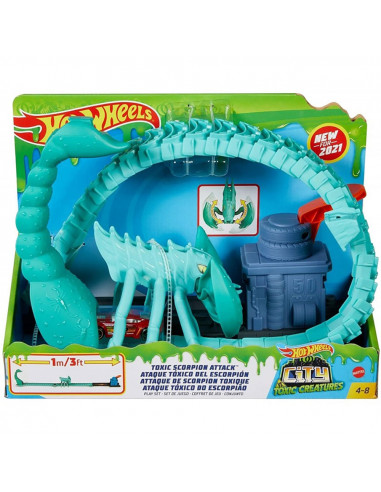 Pista de masini Hot Wheels by Mattel Toxic Scorpion attack cu