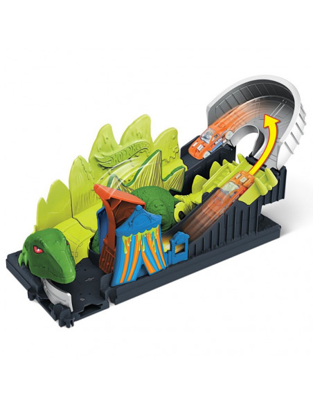 Pista de masini Hot Wheels by Mattel Toxic Dino coaster attack