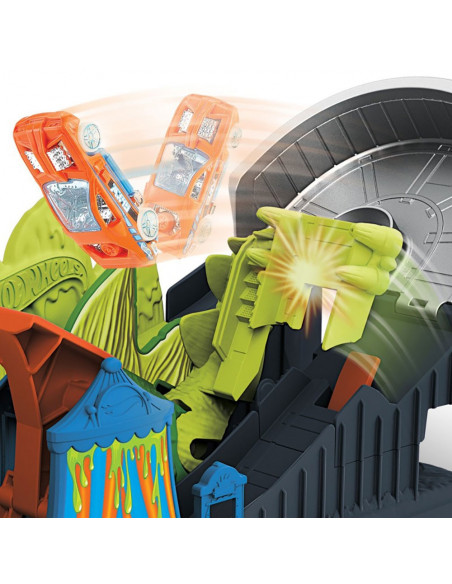 Pista de masini Hot Wheels by Mattel Toxic Dino coaster attack