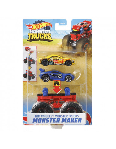 Set Hot Wheels by Mattel Monster Trucks Monster Maker