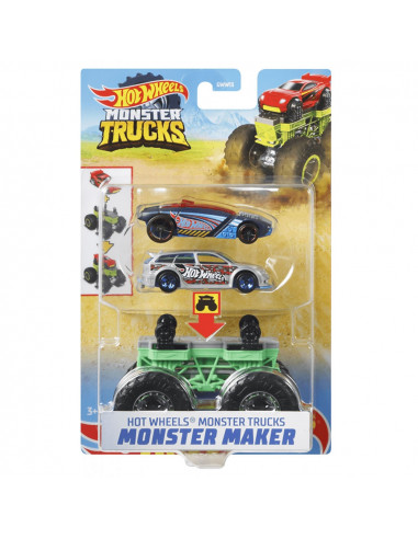 Set Hot Wheels by Mattel Monster Trucks Monster Maker