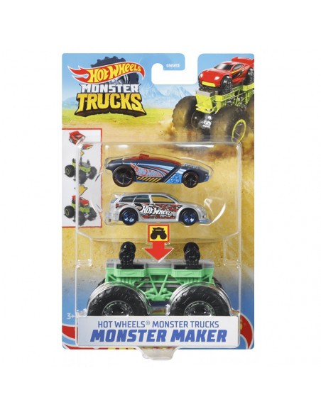 Set Hot Wheels by Mattel Monster Trucks Monster Maker