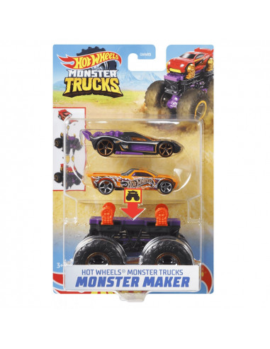 Set Hot Wheels by Mattel Monster Trucks Monster Maker