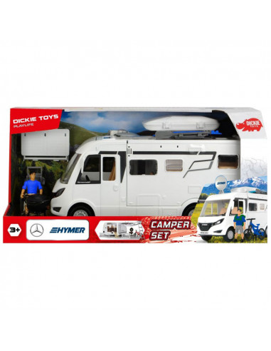 Rulota Dickie Toys Playlife Camper Set cu figurina si