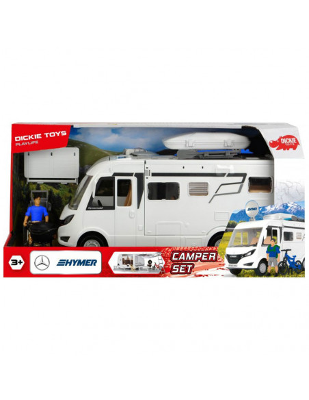 Rulota Dickie Toys Playlife Camper Set cu figurina si