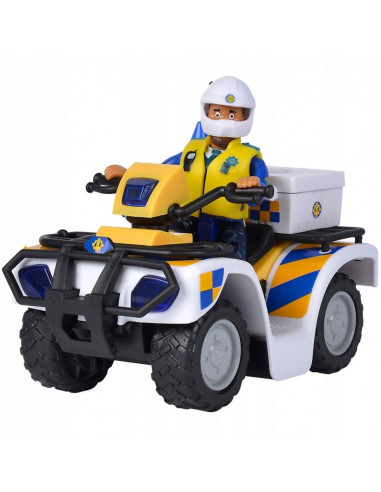 ATV Simba Fireman Sam Police cu figurina Malcolm si