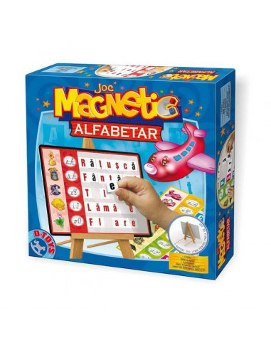 Alfabetar Magnetic Cu Tabla, Joc D-Toys,Uniq64165