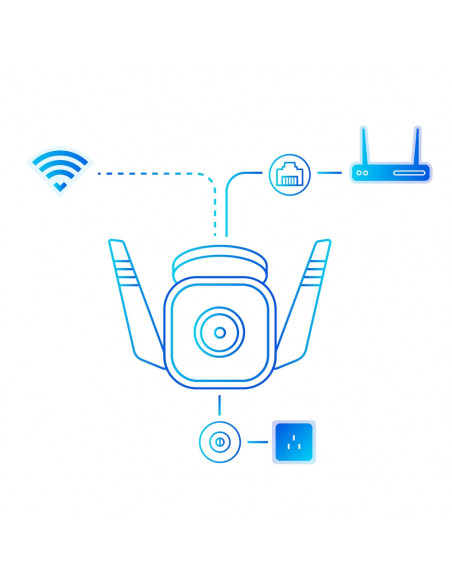 CAMERA IP Exterior TP-LINK, IP66, dist. IR 30 m, tip lentila