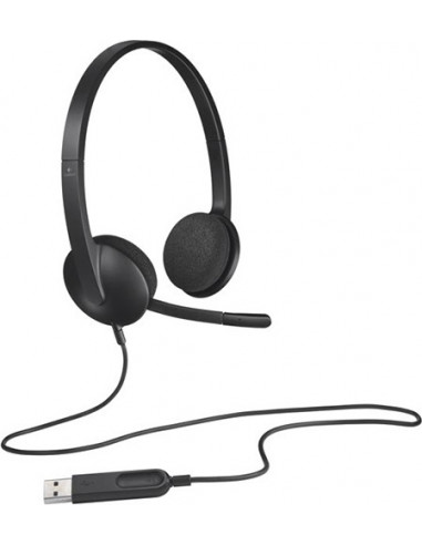 CASTI Logitech, "H340", cu fir, standard, utilizare multimedia CASTI Logitech, "H340", cu fir, standard, utilizare multimedia