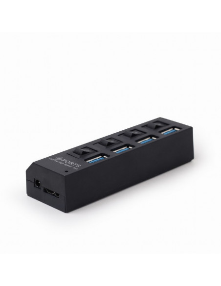 HUB extern GEMBIRD, porturi USB: USB 3.0 x 4, conectare prin