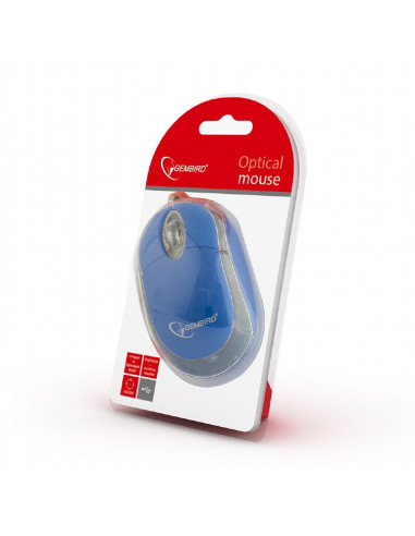 MOUSE GEMBIRD, notebook, PC, cu fir, optic, USB, 1000 dpi, 3/1