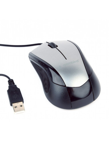 MOUSE GEMBIRD, notebook, PC, cu fir, optic, USB, 1000 dpi, 3/1