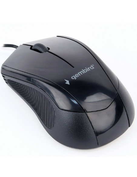 MOUSE GEMBIRD, notebook, PC, cu fir, optic, USB, 1000 dpi, 3/1