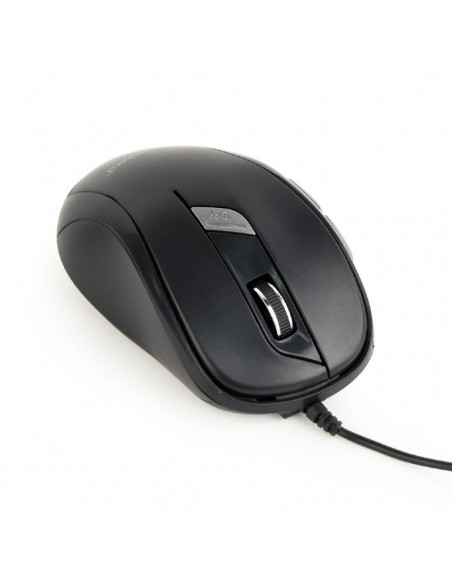 MOUSE GEMBIRD, notebook, PC, cu fir, optic, USB, 1600 dpi, 6/1