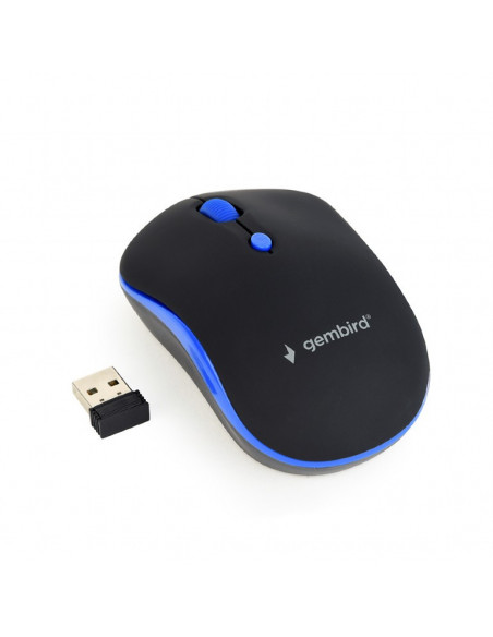 MOUSE GEMBIRD, notebook, PC, wireless, optic, Wireless, 1600