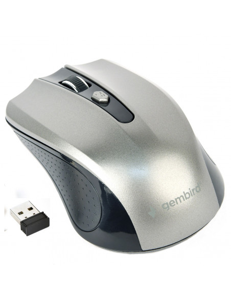 MOUSE GEMBIRD, notebook, PC, wireless, optic, Wireless, 1600